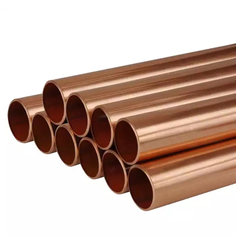 Copper Round Pipes for Plumbing Refrigeration Building Use C12200 C11000 Soft Seamless Copper Tubes