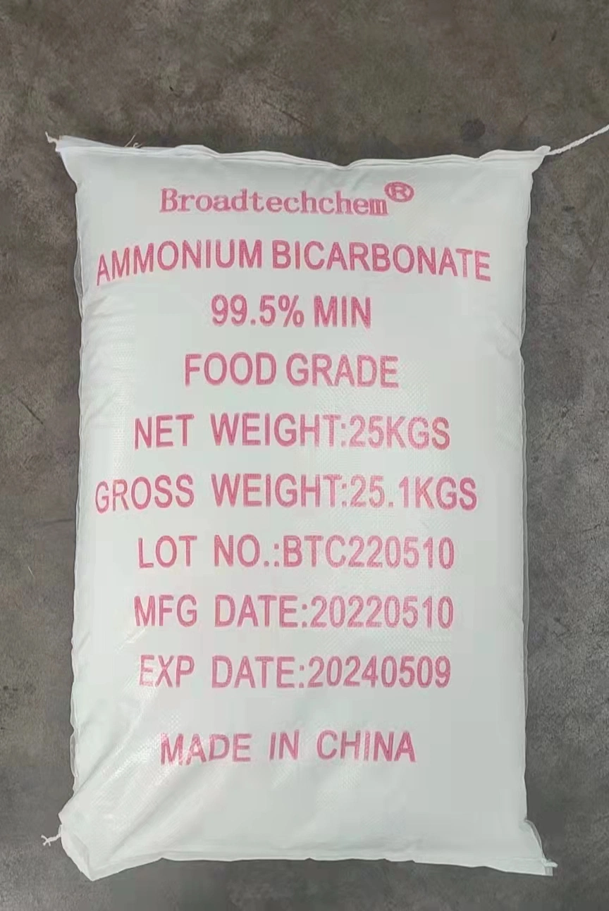 Ammonium Bicarbonate 99-100.5% Min 25 Kgs Packing Food Additive/Indusry Grade