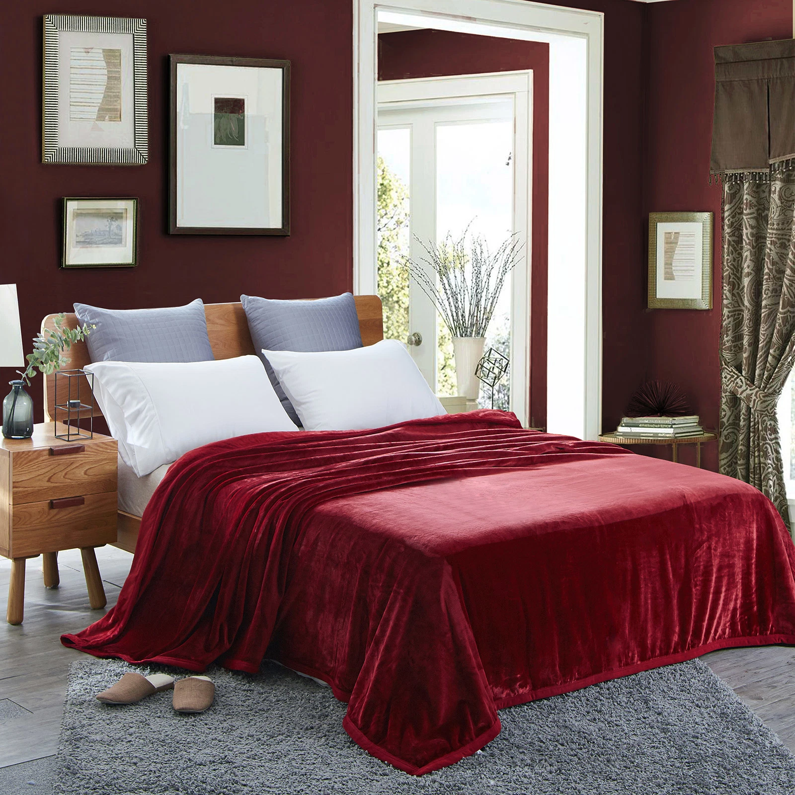 Wholesale/Supplier Original Factory 100% Polyester Soft Micro Bedding Set Fiber Silk Flannel Coral Sherpa Custom Weighted Big Photo Home Textile Beddig Set