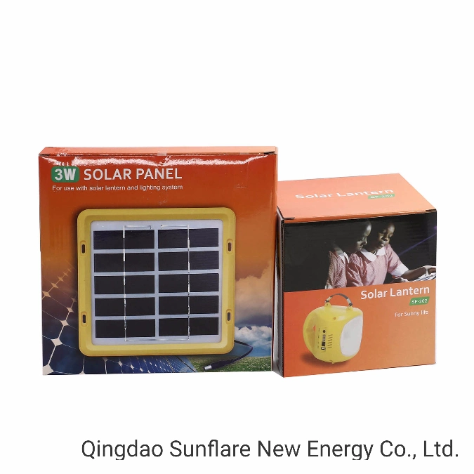 Home-Use Portable Solar Lantern/Light/Lamp with 3.2V/3000mAh LiFePO4 Battery and USB