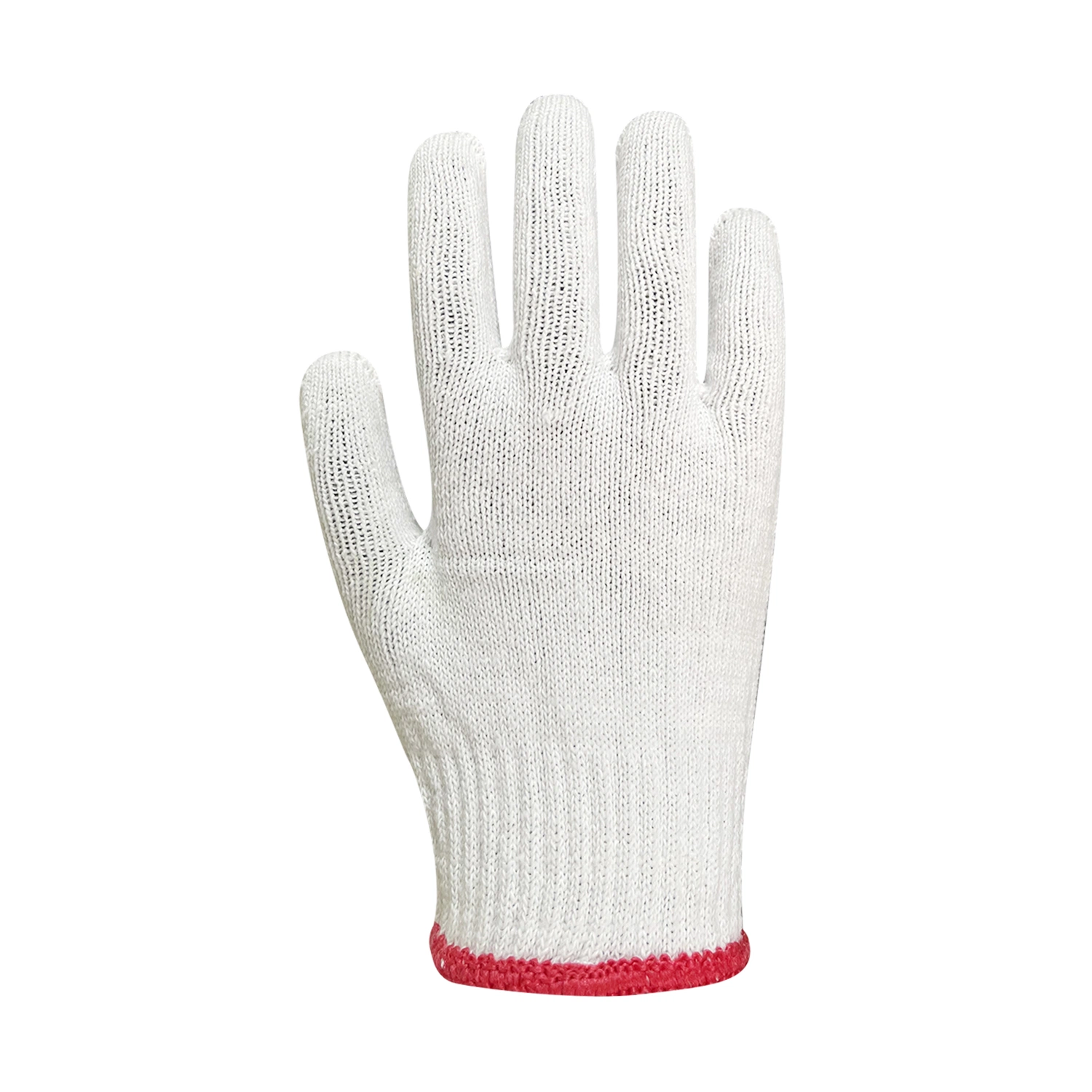 China Großhandel Bleach White 10 Gauge Bau Baumwolle Strickhandschuhe