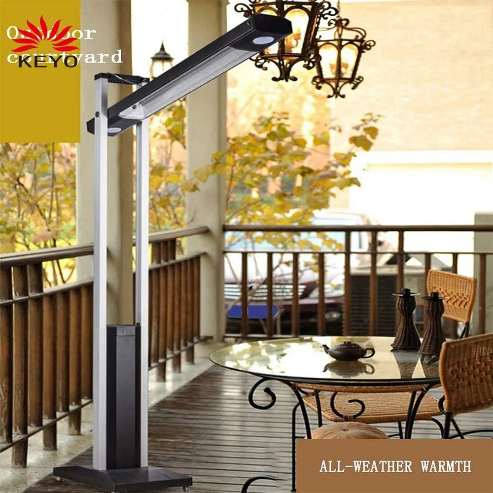 Freestanding Portable Quiet Space Heater Multi-Function Outdoor and Indoor Electric Patio Heater