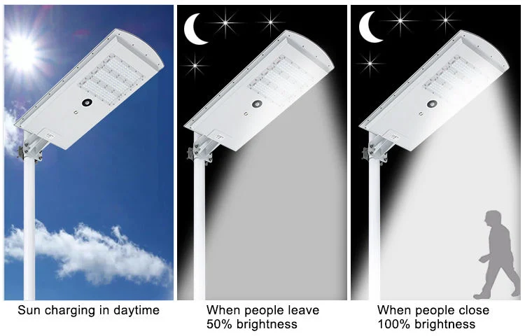 Motion Sensor Integrated 30W Smart Solar Street Light