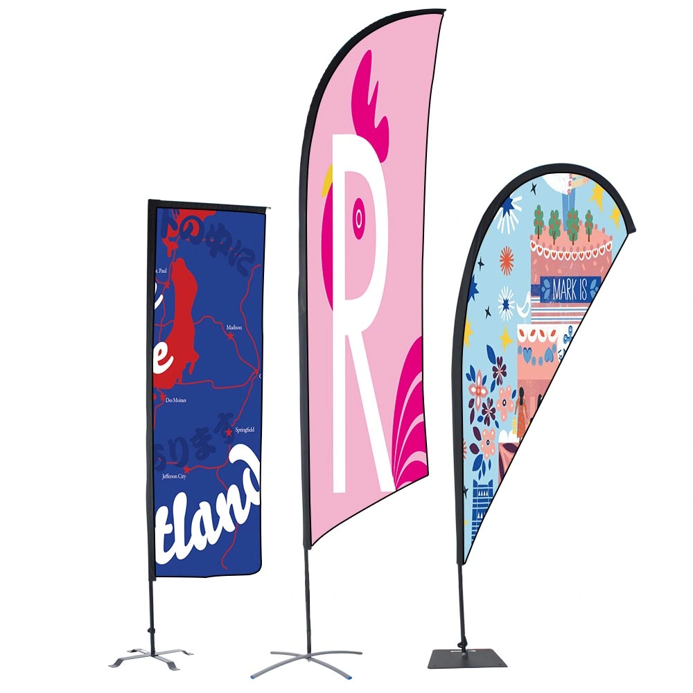 High-End Feather Flags for Luxury Event and Trade Show Presentation