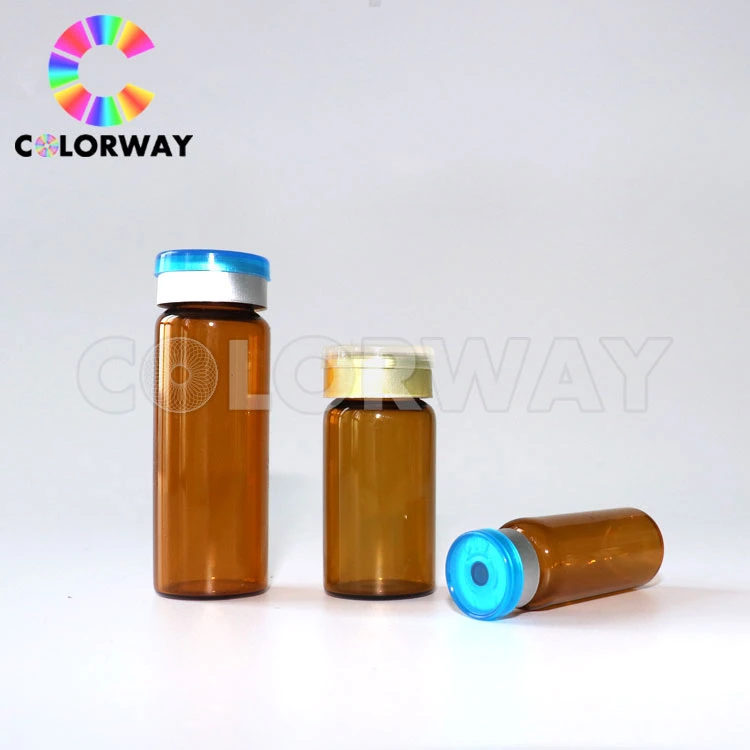 Custom Embossed Debossed Logo Printed Sterile Injection 2ml/5ml/20ml/30ml/50ml/10ml Steriod Brown Amber Clear Frosty Matte Plating Penicillin Ampoule Glass Vial