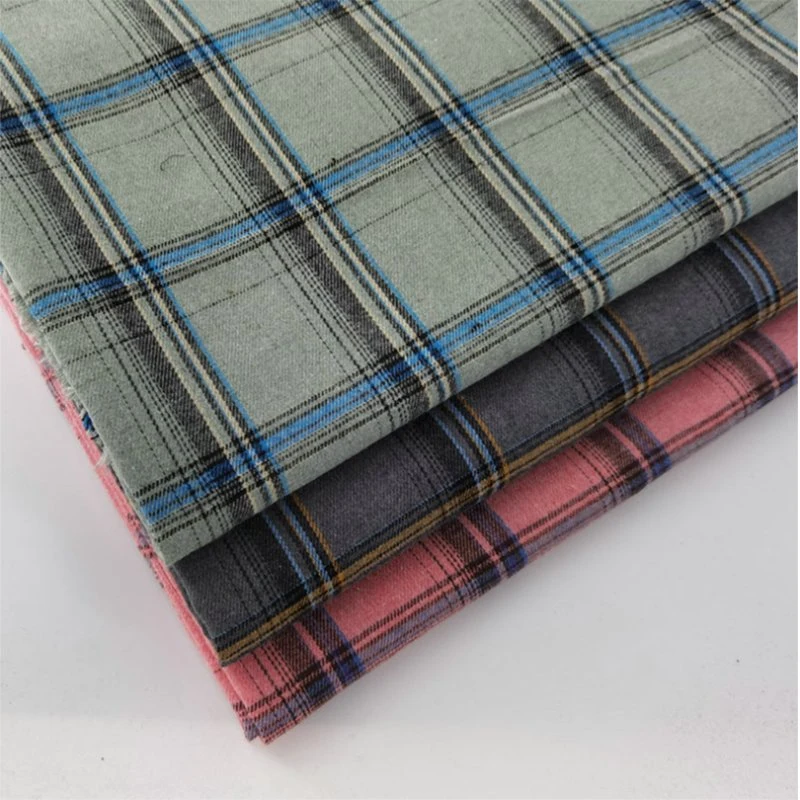 Wholesale High Quality Rayon Yarn Dyed Check Fabric for Siuts Pants Uniforms