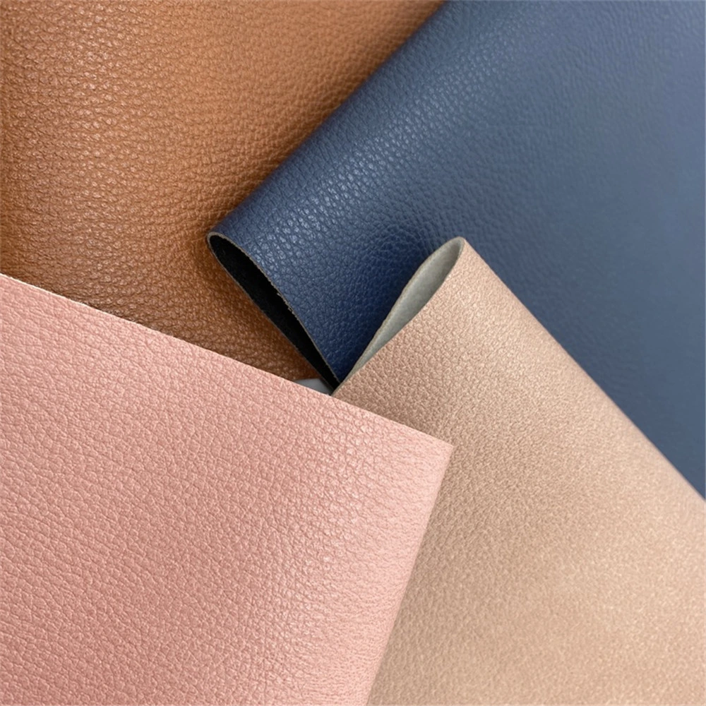 Soft Hand Feel Faux Leather Fabrics Wholesale/Supplier Faux Leather