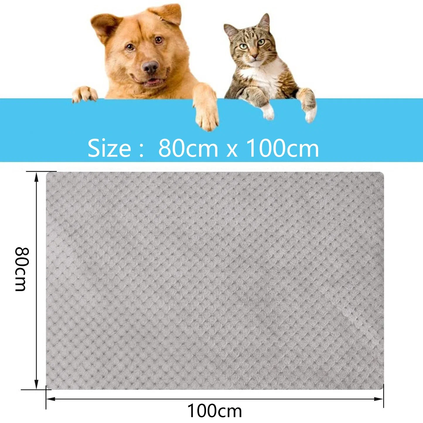 Double Side Soft Flannel Fleece for Small Pets