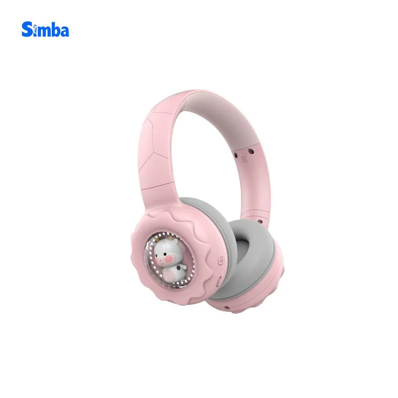 2022 Cute Bluetooth Cool Lighting Cow Doll Children's Gaming Comfort Ht-02 Headphones