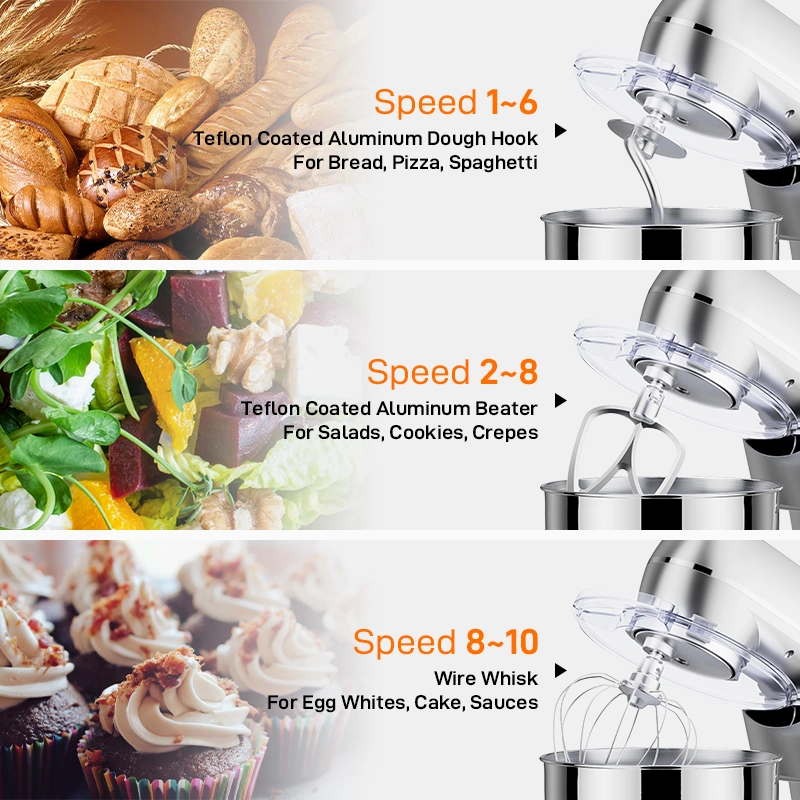 Kitchen Appliances 7L Electric Planetary Food Mixer Cake Power Kitchen Powerful Home Appliances Die Casting Stand Mixer