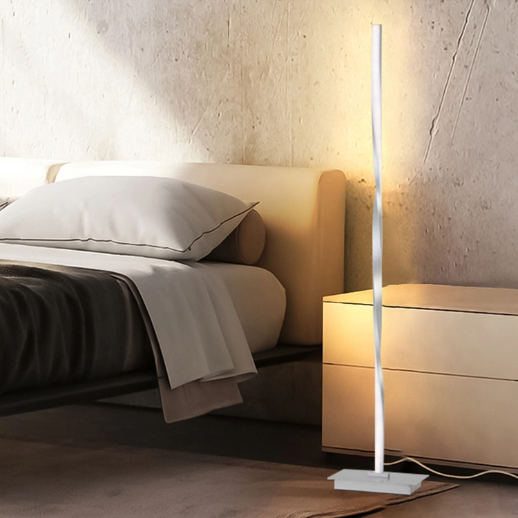 New Design Nordic Interior Lighting Corner Stand Modern Curved LED Floor Lamp