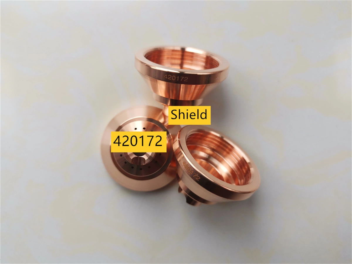 420172 Shield 45A/65A استبدال قطع غيار قطع البلازما المقاومة للتآكل في قطع الغيار بالجملة لـ Pmx125 Duramax