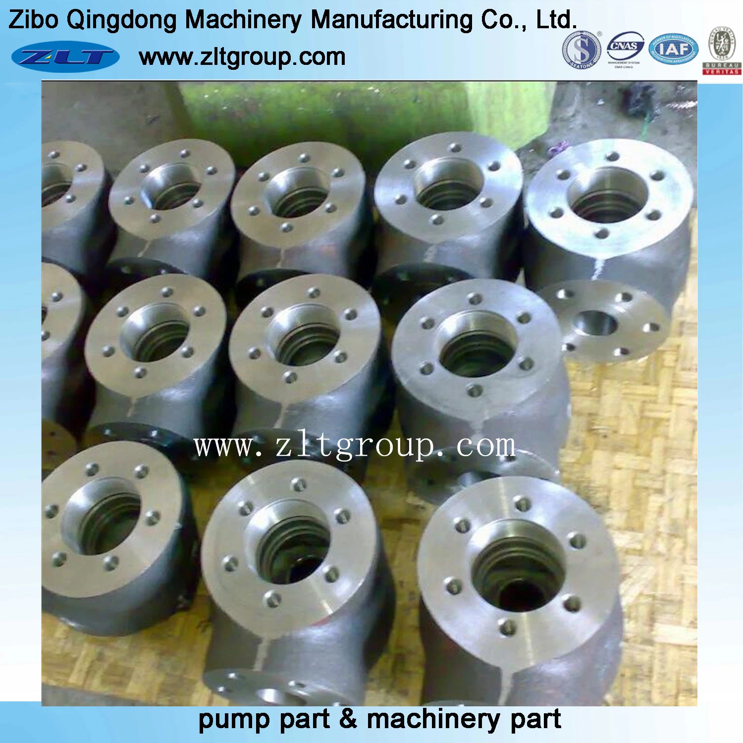 Stainless Steel/Carbon Steel Pump Flange with CNC Machining in Sand Casting