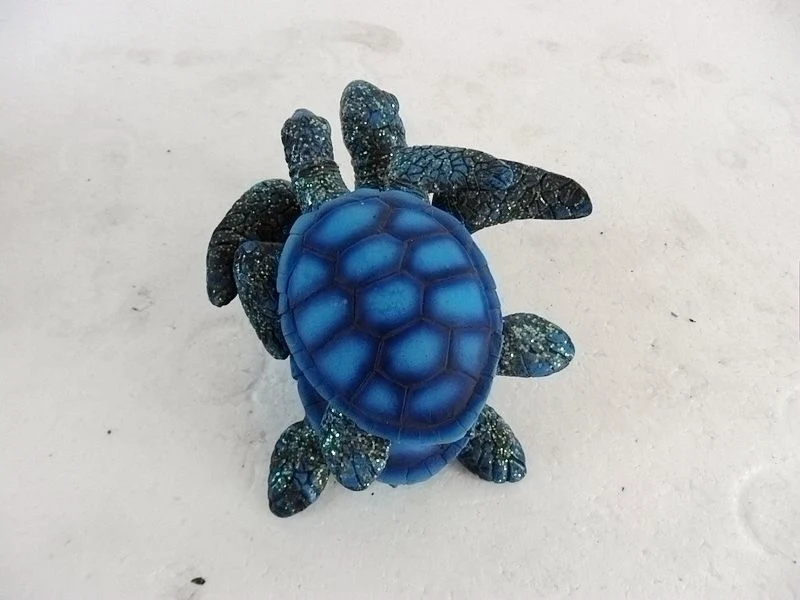 السلاحف البحرية الزرقاء الكريسماس زينة المحيط العشاق الهدايا اليدوية