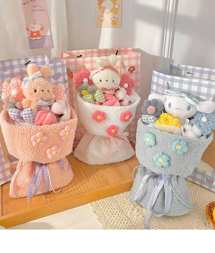 Stuffed&Plush Toy Animal Stuffed Animal Sheep Customized Small Flower Dolls with Various Stuffed Animals