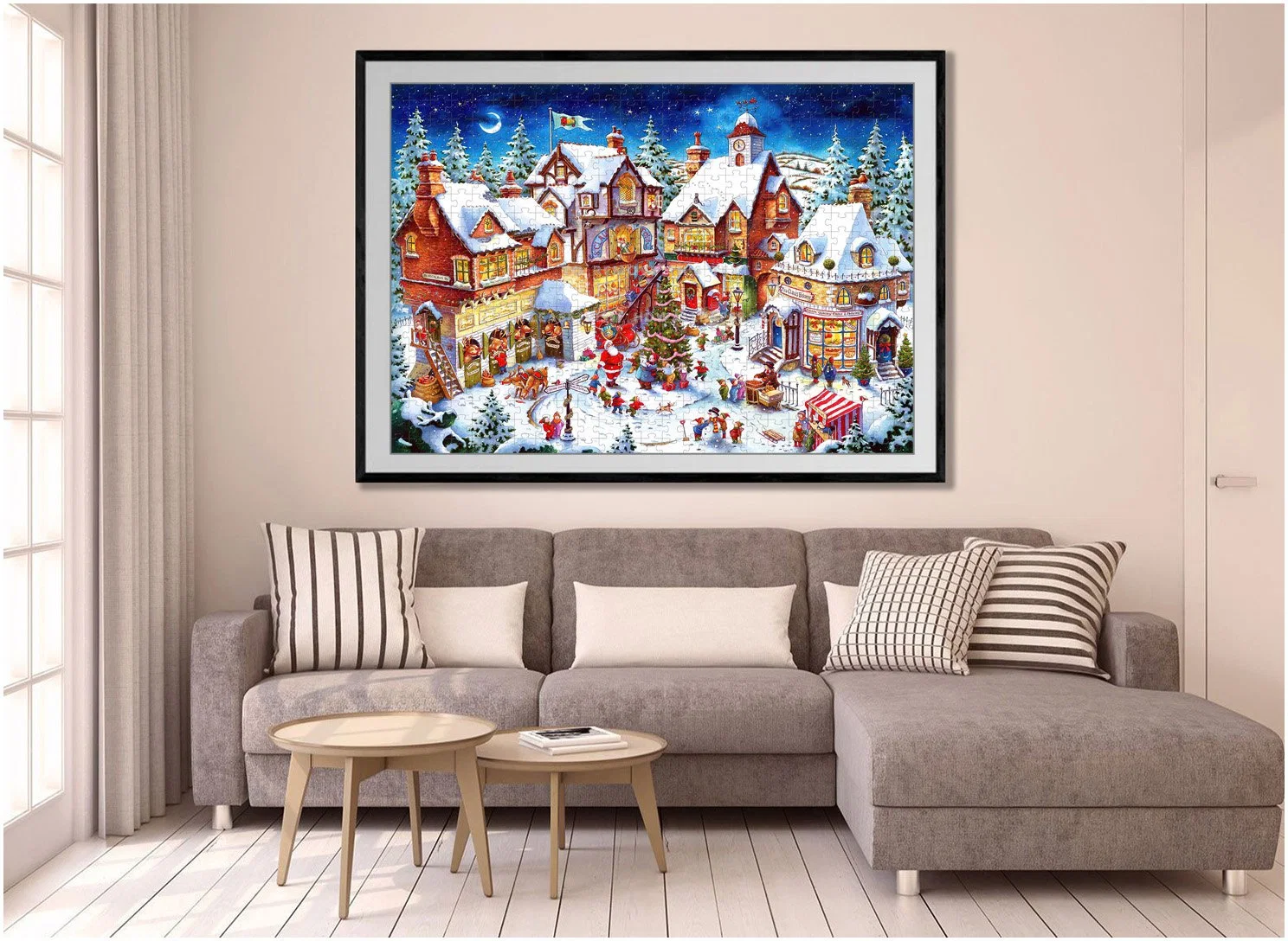 Christmas Town Wholesale Wooden 8000 Piece Puzzles Intellectual Educational Children's Toys, Birthday Gifts, Customisable Patterns and Sizes.