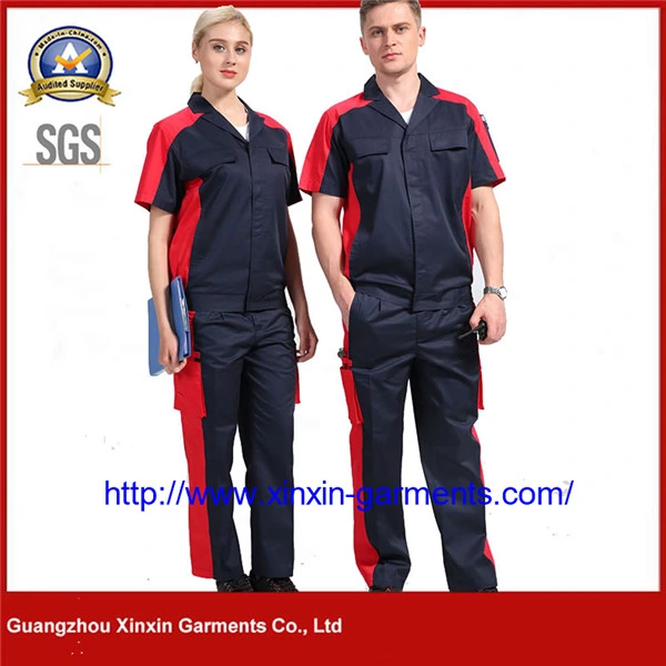 Fabrik Custom Printed Logo Manufacture Professionelle Anti-Resistant Sicherheit Industrie Uniformen Arbeitskleidung W2139