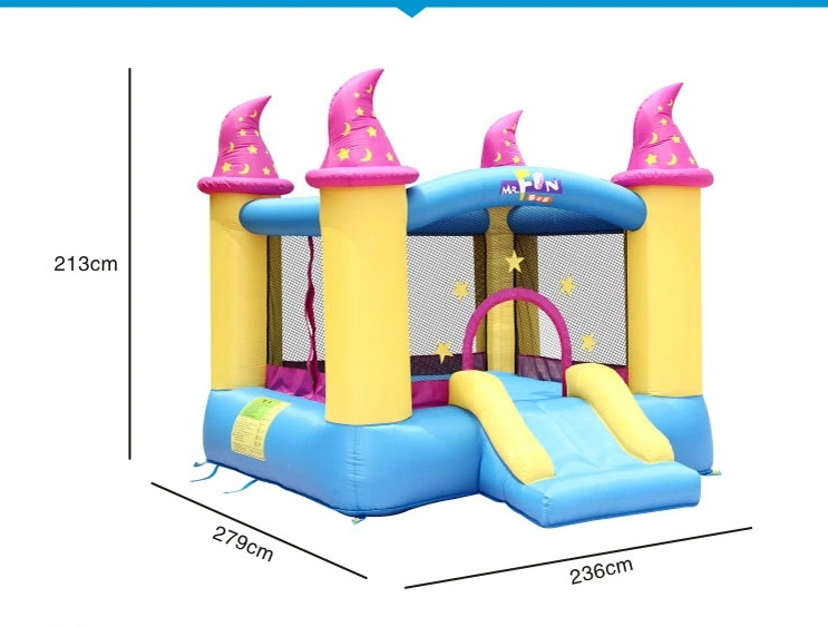 Children's Inflatable Castle Air Cushion Trampoline Kids Home Playground Inflatable Trampoline Baby Slide Jumping Bed