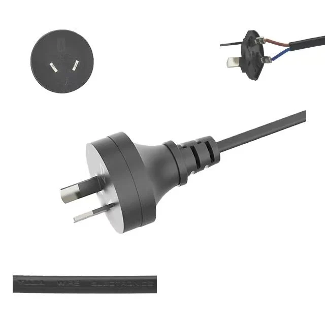 Original Manufacturer for Australia SAA 2 Pin Male AC Plug with Power Cable