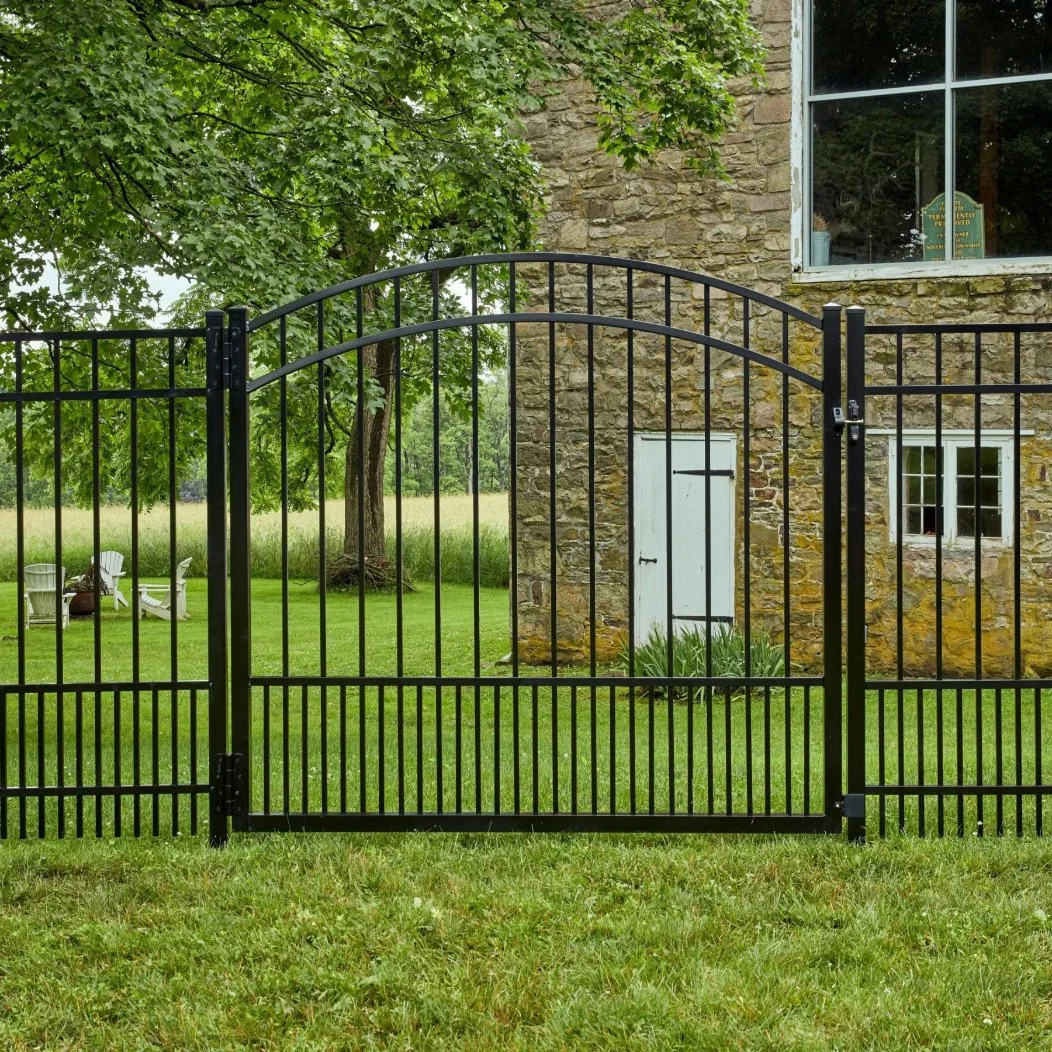 Modern Wrought Iron Arch Garden Gate Design