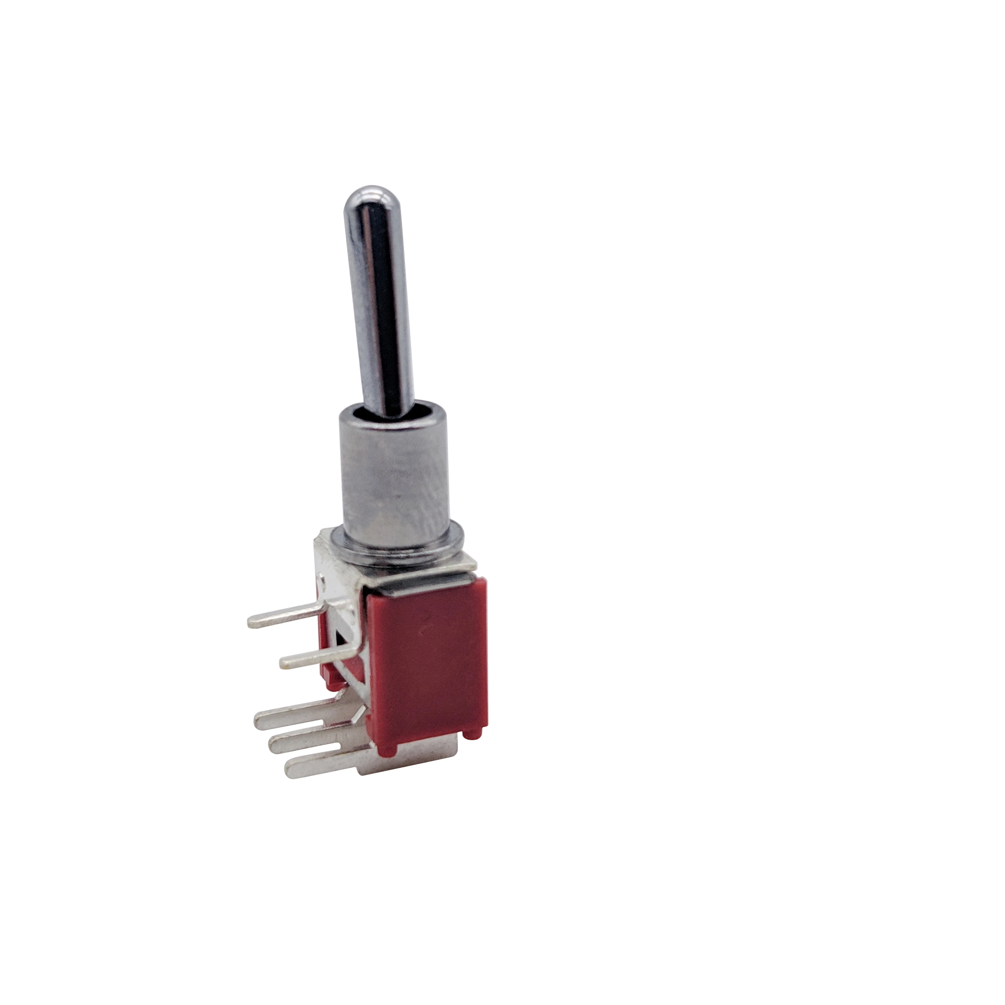 Factory Supply 2 Way on on Horizontal Actuatation Right Angel PC Terminal Sub-Miniature Toggle Switch