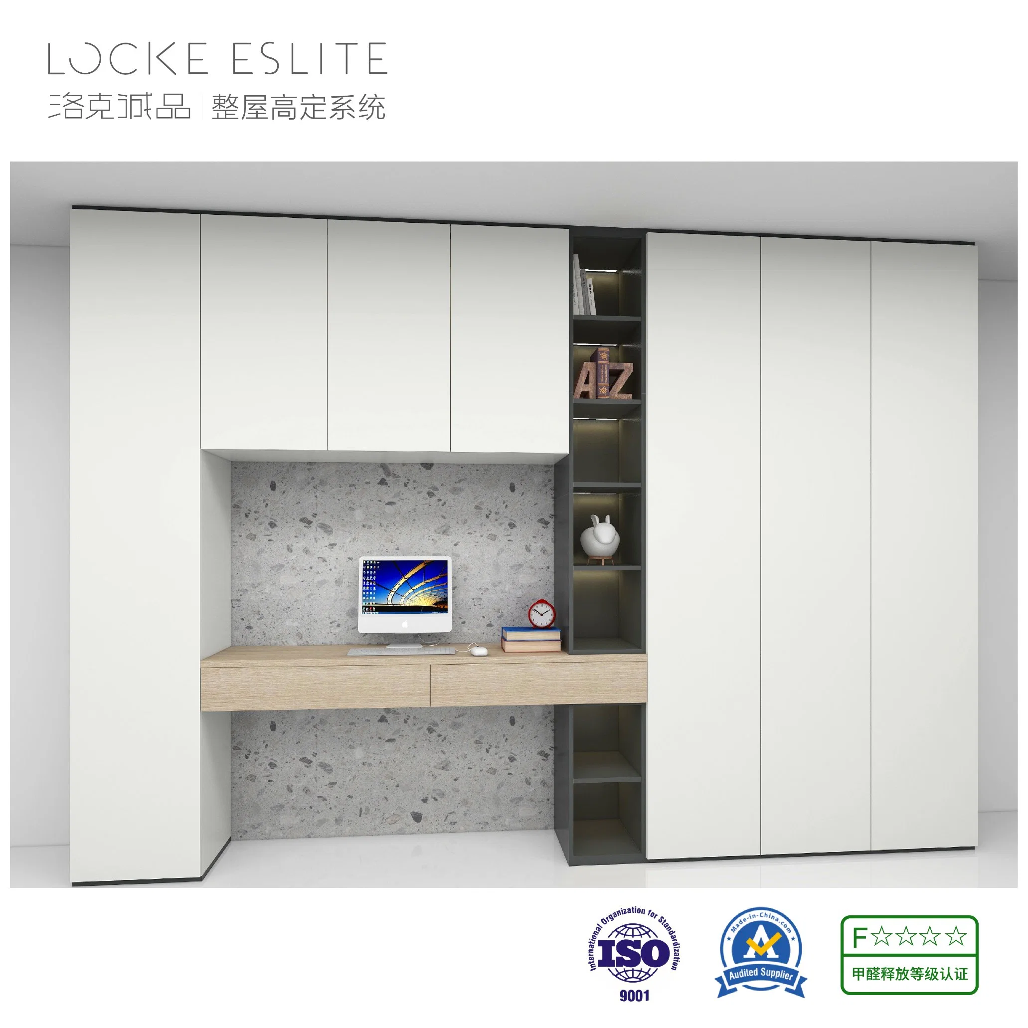 Computer Desk Bookcase Combination Bedroom Furniture Factory Direct Sales Wholesale/Supplier