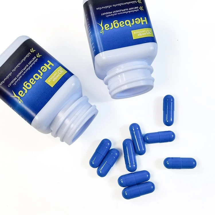 Blau Männliche Pillen Kräutertee Verbessern Ausdauer Männer Lange Zeit Sex Power Capsules