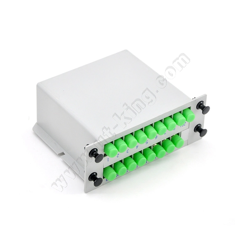 Singlemode Optical Splitter Small Box 1X16 FC APC Network Optical Pon Module Cassette