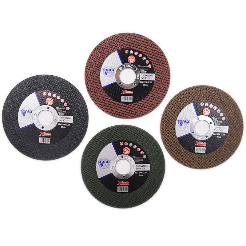 Original Factory Metal / Inox Silicon Carbide Grains 5" Inch Grinding Cutting Discs Cut-off Wheel