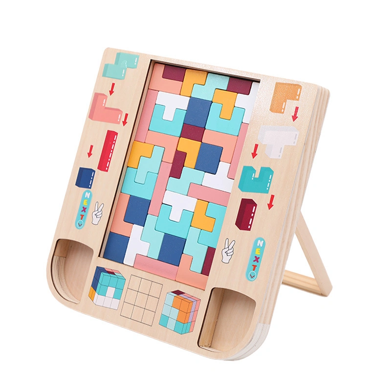 3D Colorful Geometric Building Block Puzzle Parent-Child Interactive Classic Game