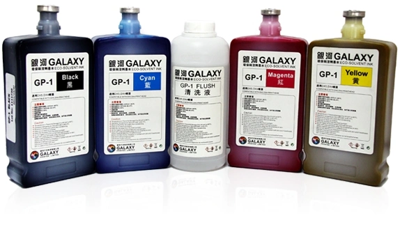 Galaxy Gp1 Gp-1 Eco Solvent Ink for Epson Dx4 Dx5 Dx7 Print Head