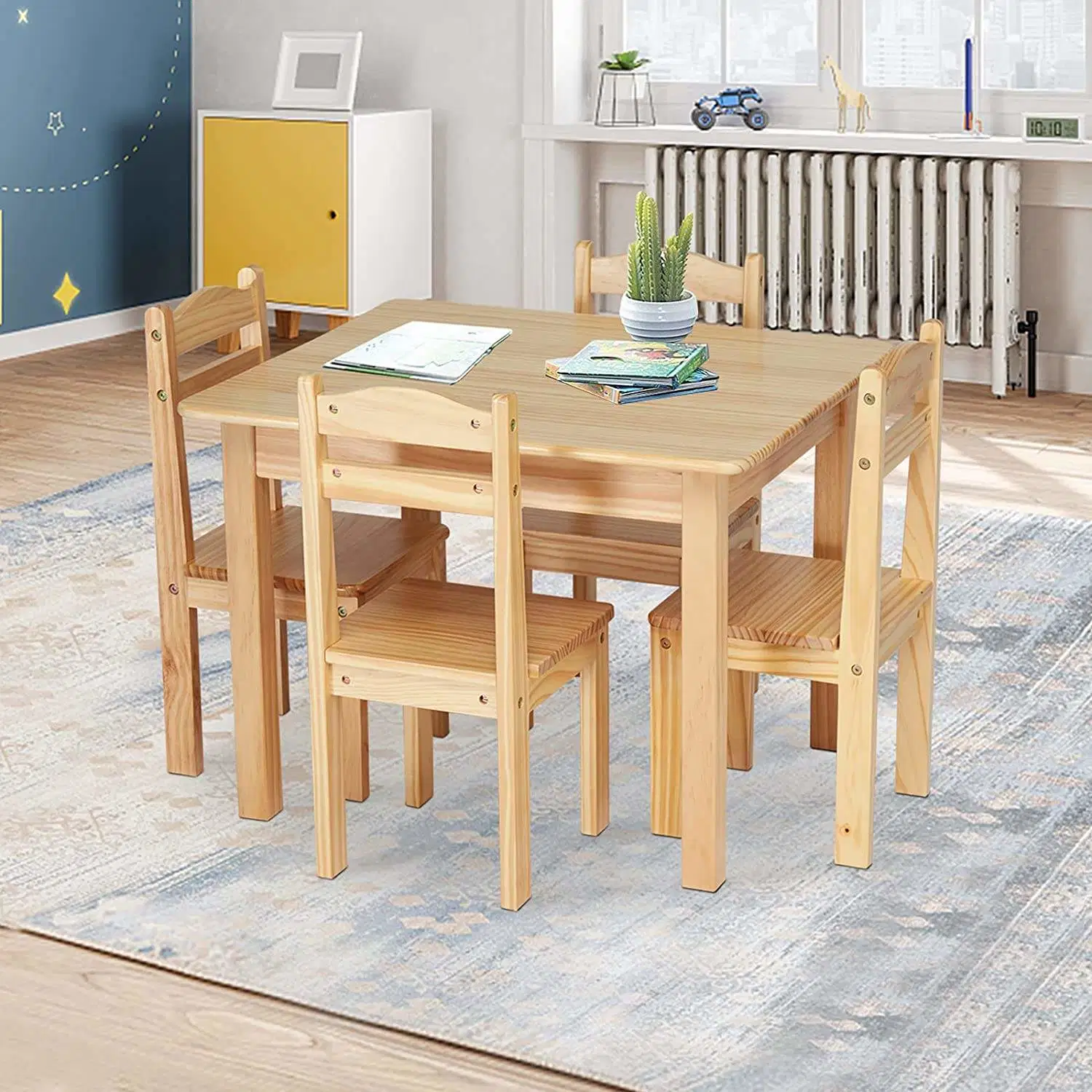 Kids Playroom Furniture Kindergarten Table Table and Chair Set