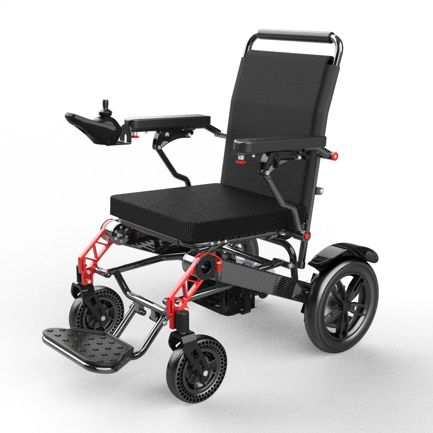 500W Motor Lightweight Portable Motorised Wheelchair for Disabled with Lithium Battery 12ah