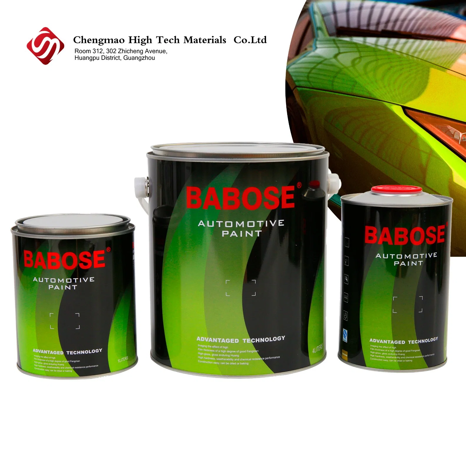 Spray de base de reparação automóvel de pintura automática de alta qualidade Cubra a tinta à base de pigmentos 1K/2K