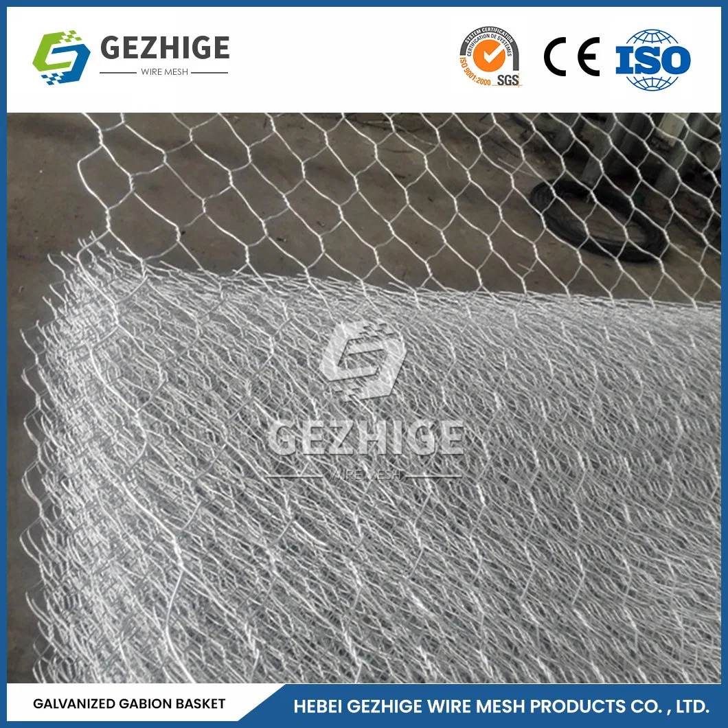 Gezhige 100X150 mm Round Gabion Baskets 3.0-4.0mm Selvedge Wire Thickness Cheap PVC Coated Gabion Box China 4.0*1.0*0.5 M Iron Wire Mesh Hexagonal Gabion Wall