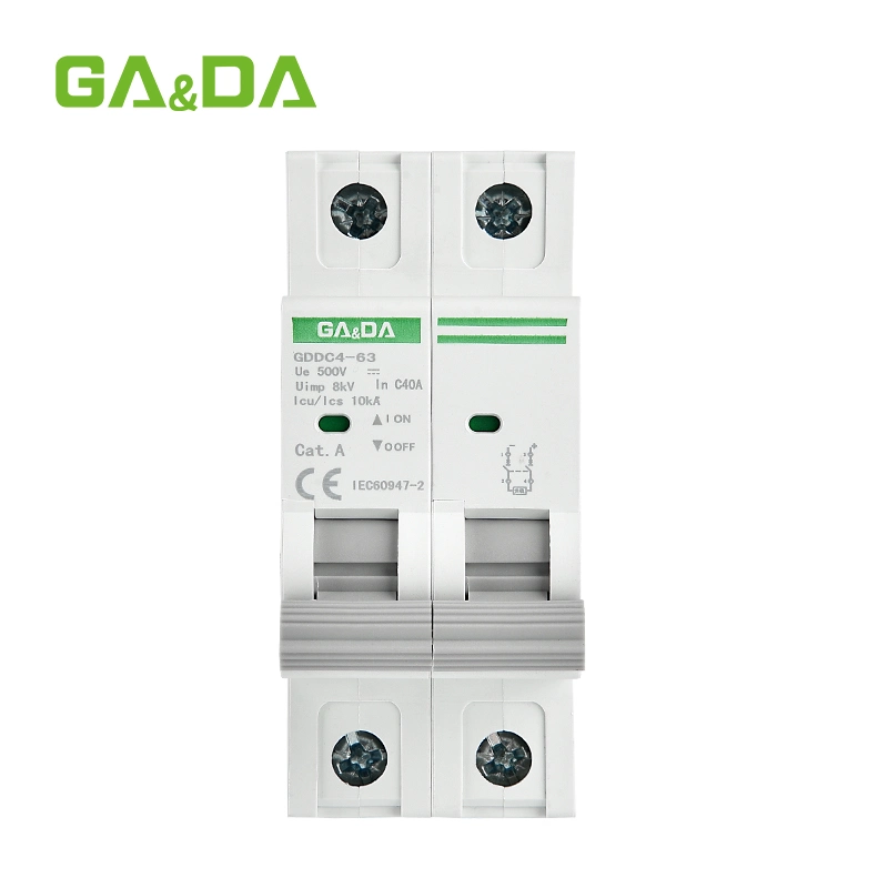 New 500V 10ka 40A Mini MCB with CE Approved Circuit Breaker