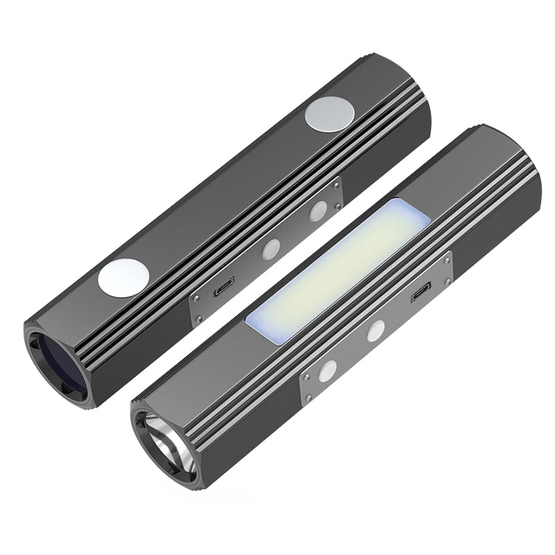 Hergestellt in China Aluminium LED USB wiederaufladbare 18650 Li-Batterie Taschenlampe Taschenlampe