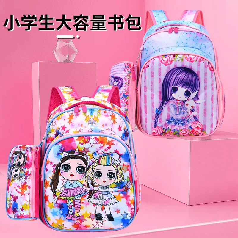 Zonxan Manufacturers Fabric Girls Bag School Bags Backpack, Orthopedic Girls School Bags Children Set, Children School Bags for Girls