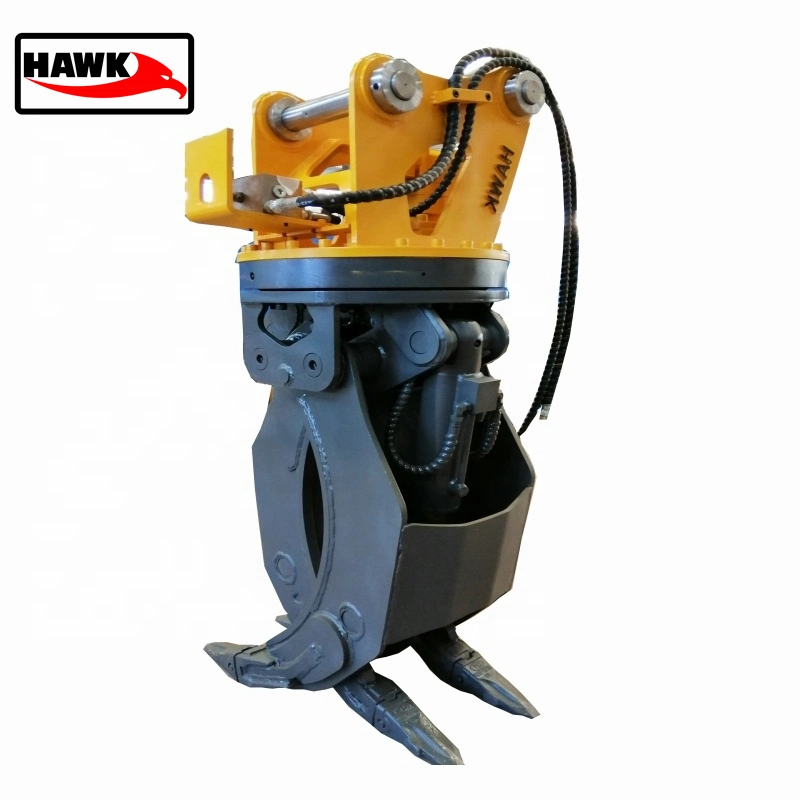 Excavator Grapple Bucket Hydraulic Wood Grapple 360 Log Grab and Stone Excavator Rotating Grapple