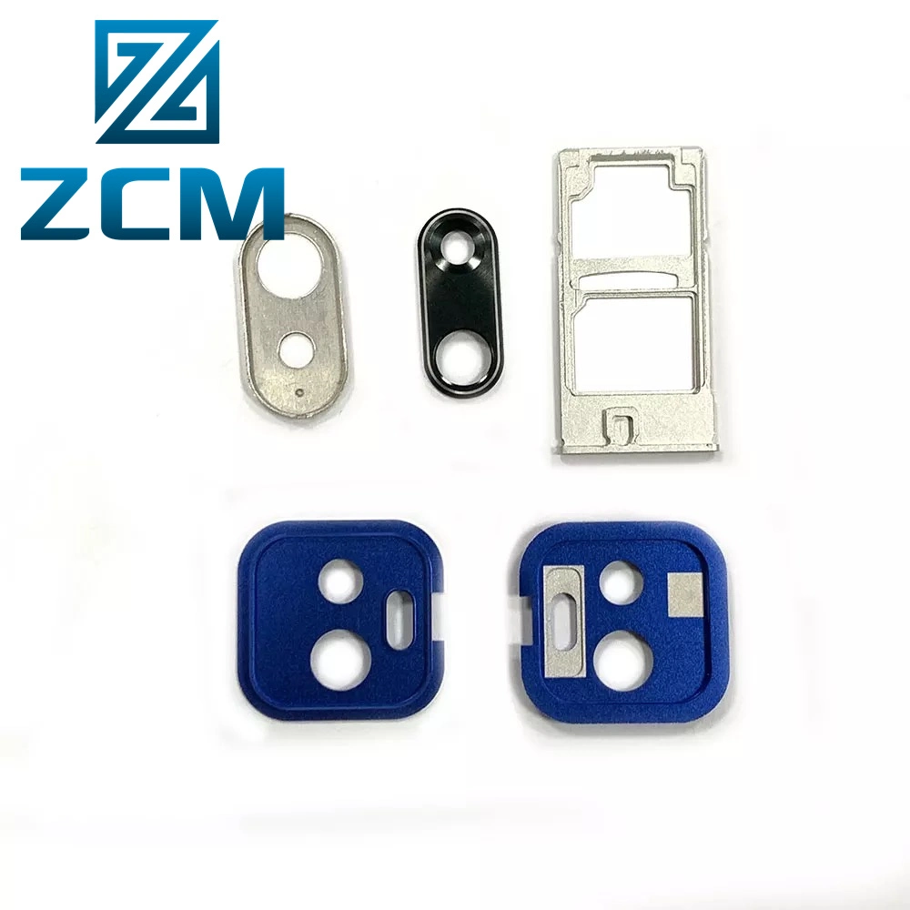 Shenzhen Customized CNC Machining Metal Mobile Phone Camera Frame Parts Stainless Steel/Brass/Aluminum Phone Parts