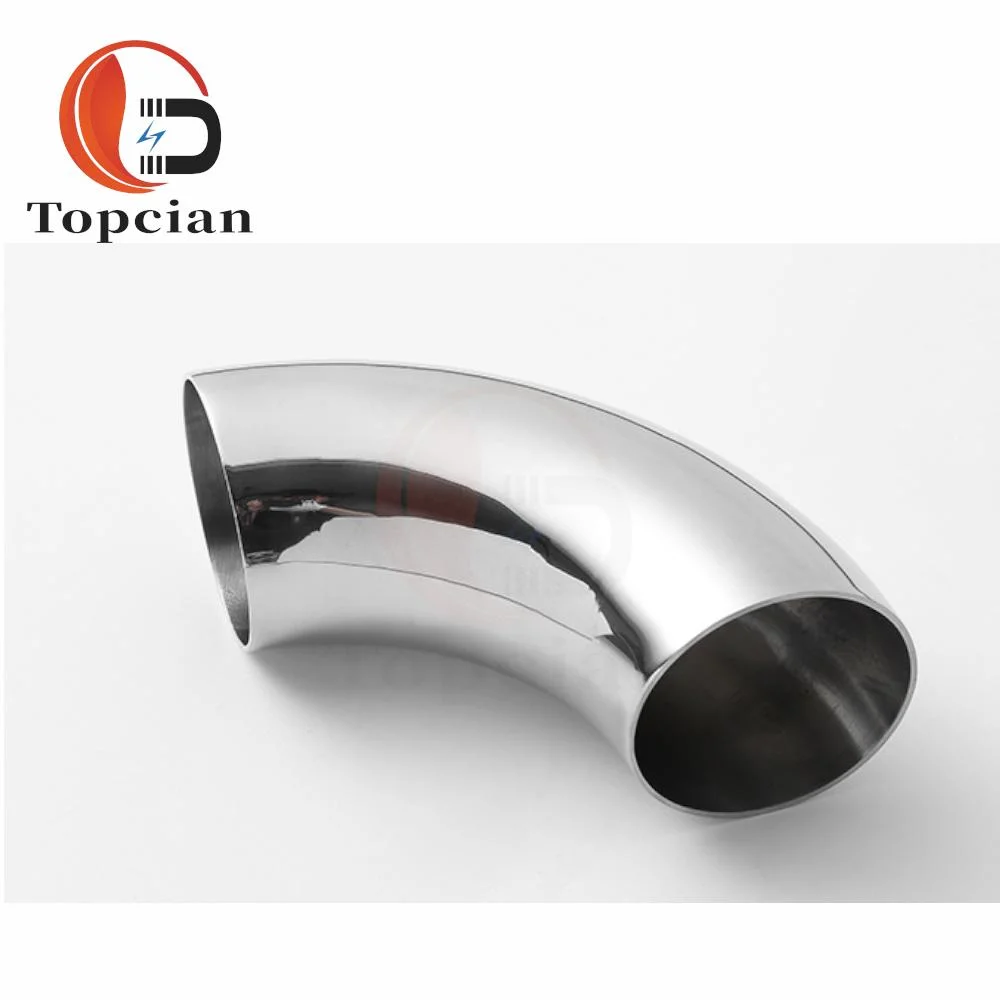 Stainless Steel Elbow Food Grade Welded Elbow Sanitary Grade Internal and External Mirror Polished Welded Reducing and Reducing Pipe Fittings