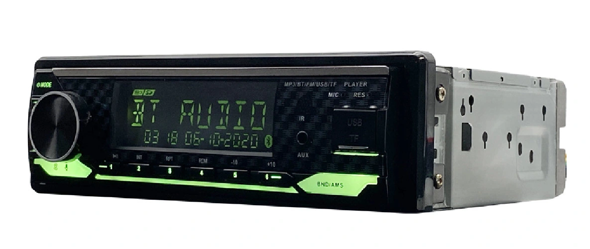 Detachable Panel Car Radio Player with 2 USB Bluetooth FM Am and Voice Control APP