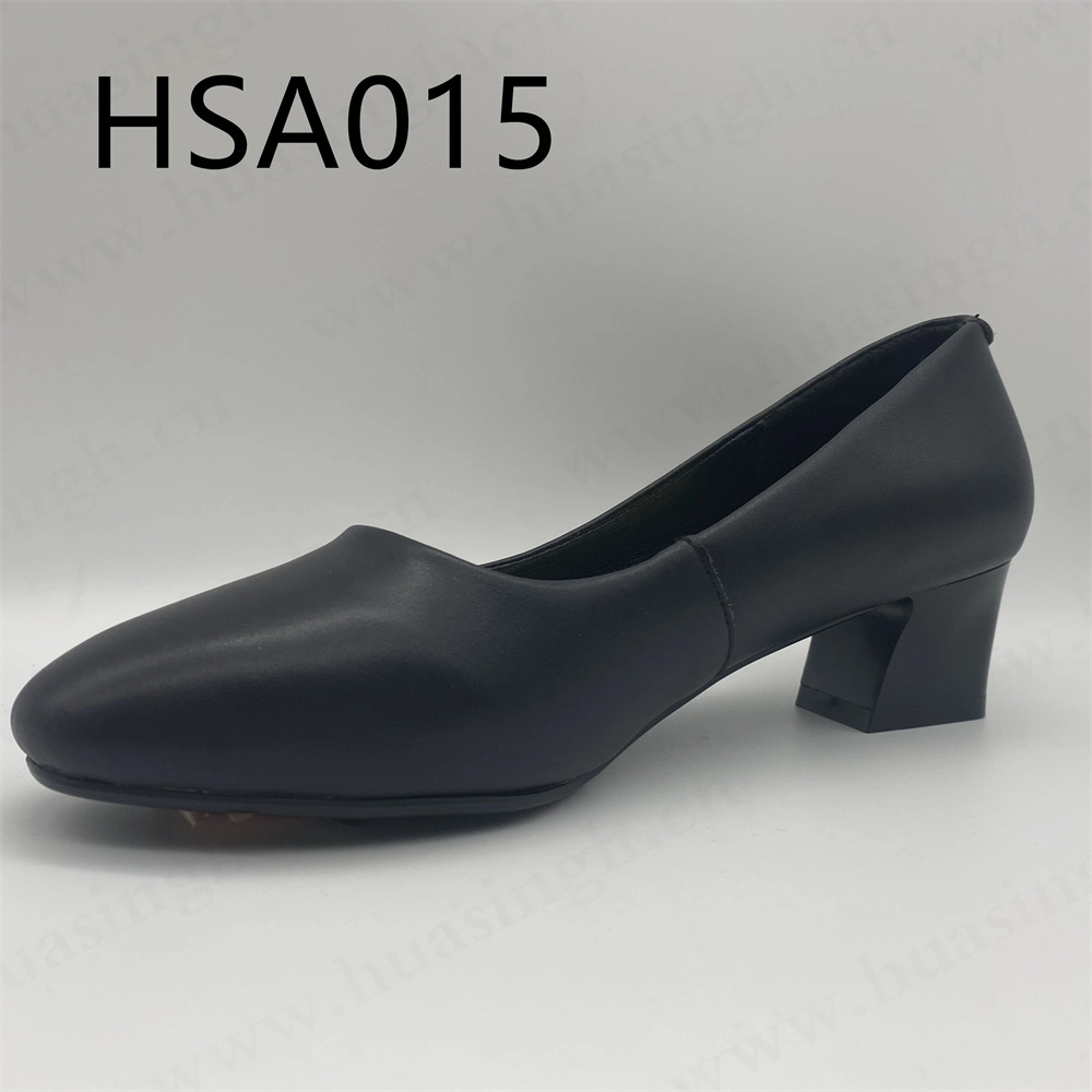 Lxg, Classic Round Toe Style Low Heel Wear Resistant Lady Shoe Hsa015