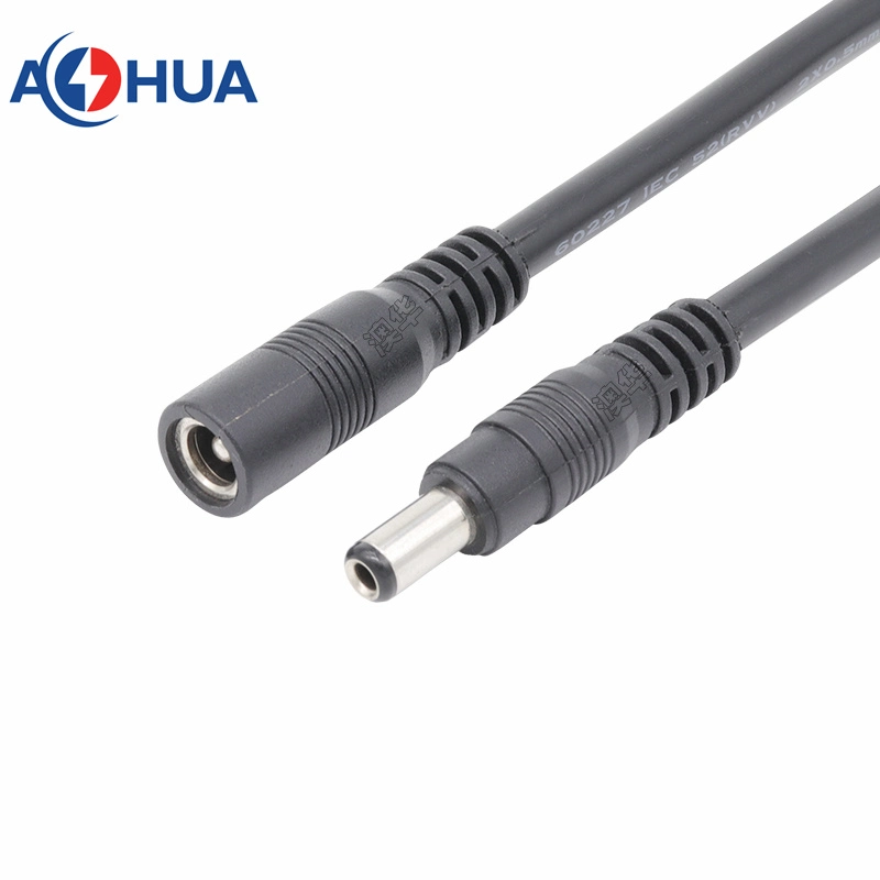 M11 DC Conector hembra macho rápido 5.5*5.5*2,5 mm de 2,1 mm Tipo de alimentación de señal de baja corriente Pre-Wireplug con Cabl para vídeo y audio equipo de Monitor de seguridad CCTV