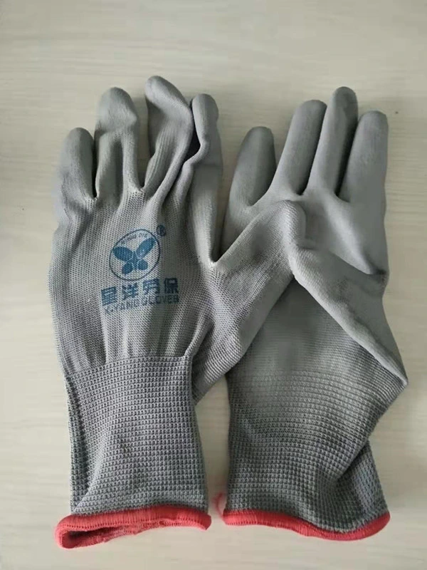 PU Coated Safety Garden General Work Labor Gloves PU Coated Gloves