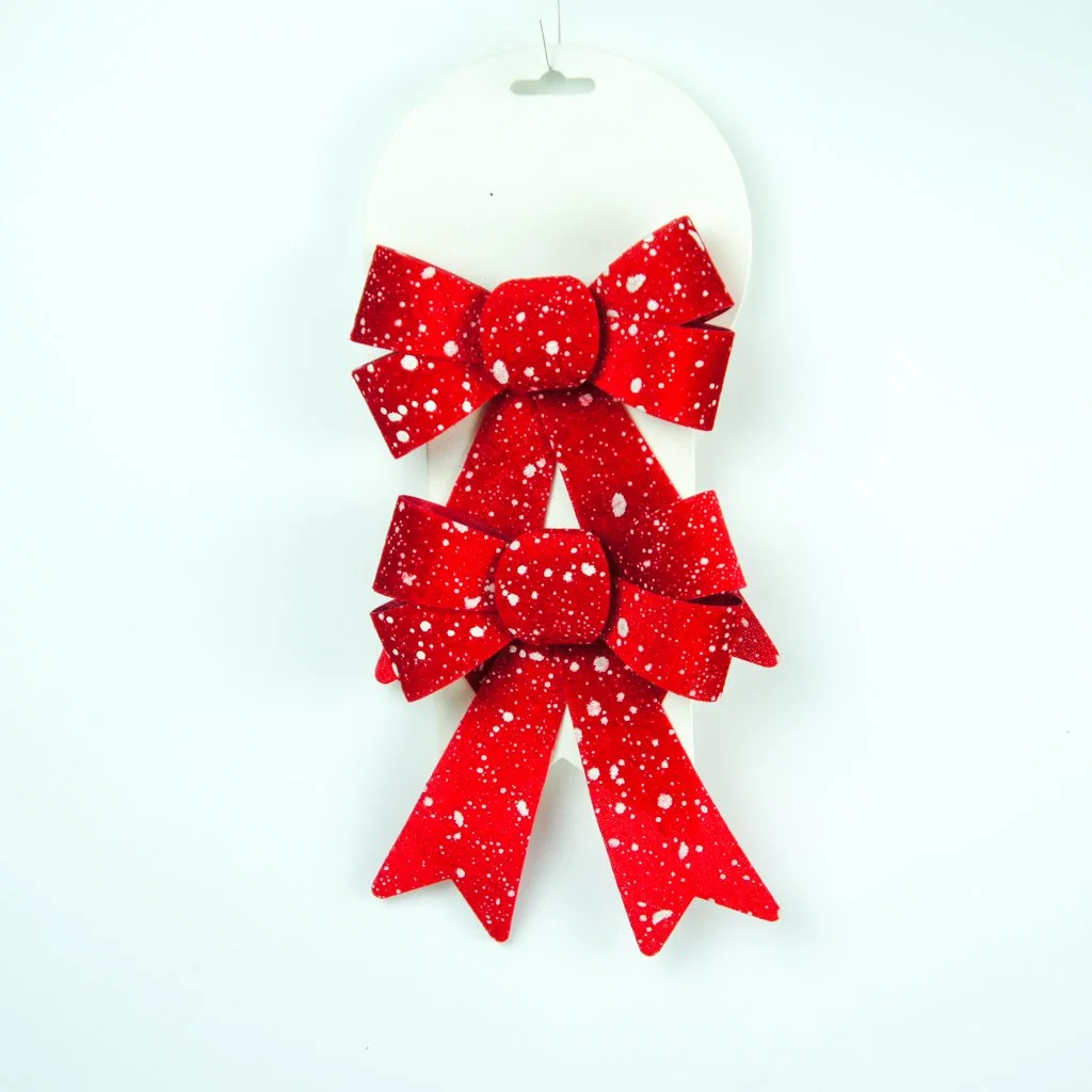 Custom Xmas Tree Gift Decoration Home Ornament Christmas Ribbon Bows23
