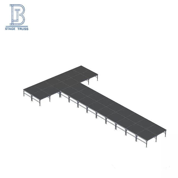 Folding Non-Slip Panel Aluminum Platform Stagestage Display Rack