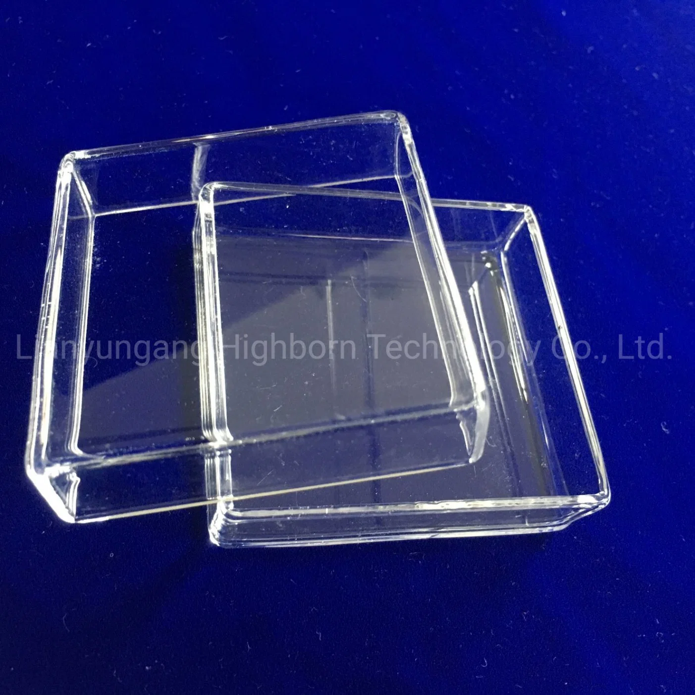 High Purity Customized Clear Heat Resistance Polishing Square Fused Silica Glass Petri Dish for Lab Test