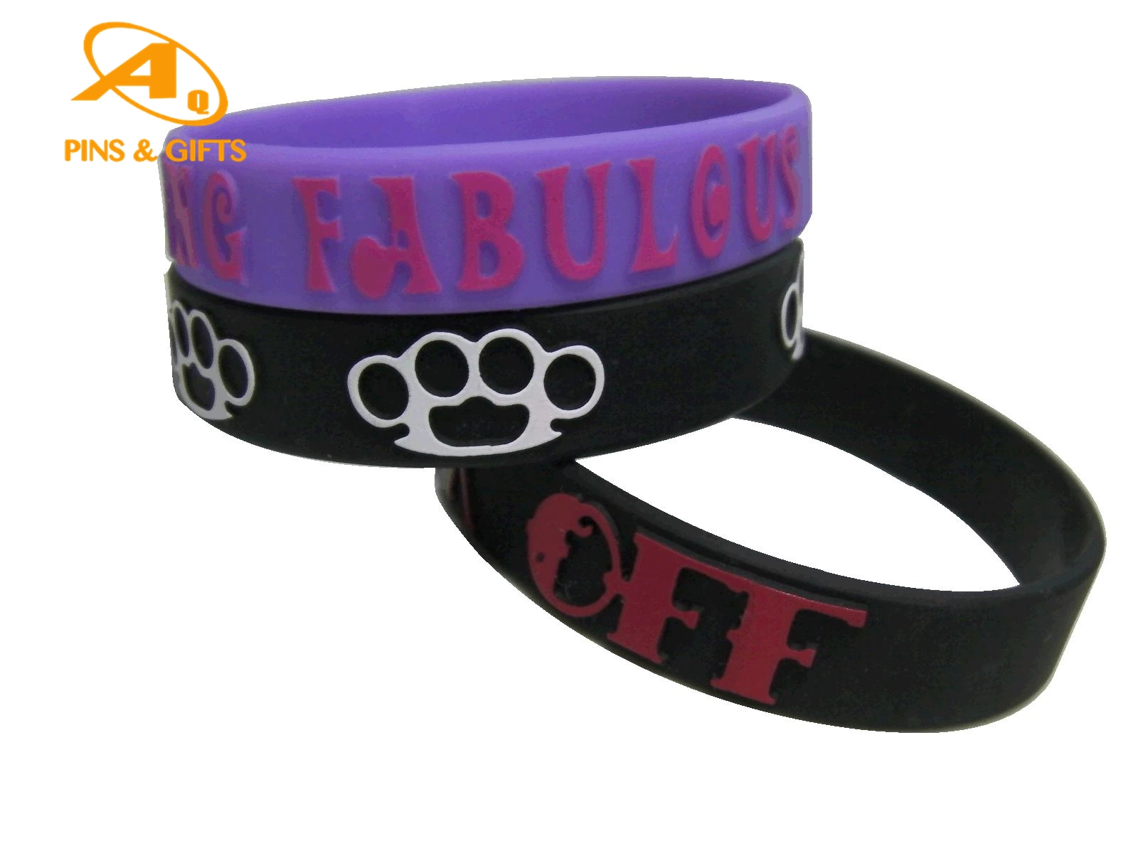 Promotion Custom Code Band Slap Soft Rubber Printed Glow in The Dark Wristband Bracelets with Logo Silicone Mold