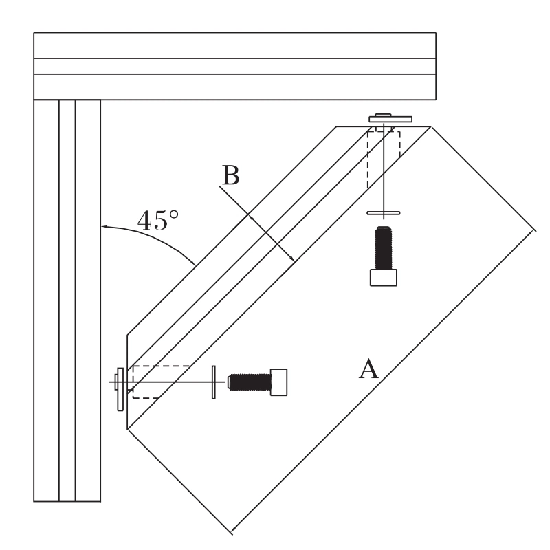 Fabricante de China un-1005 2040-4802040mm un conector de la extrusión de aluminio 20*40mm